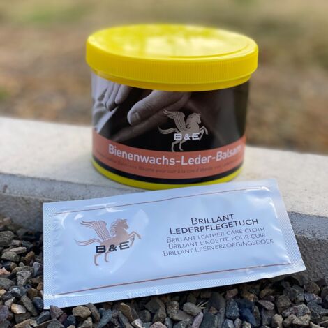 B & E Bienenwachs-Lederpflege-Balsam 500 ml + Gratis Lederpflegetuch