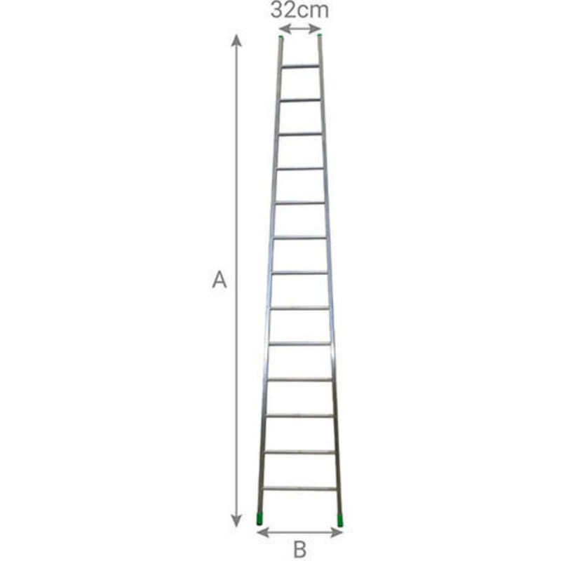 Echelle fruitière 11 barreaux - Hauteur de cueillette maximale 3.90m - CN30