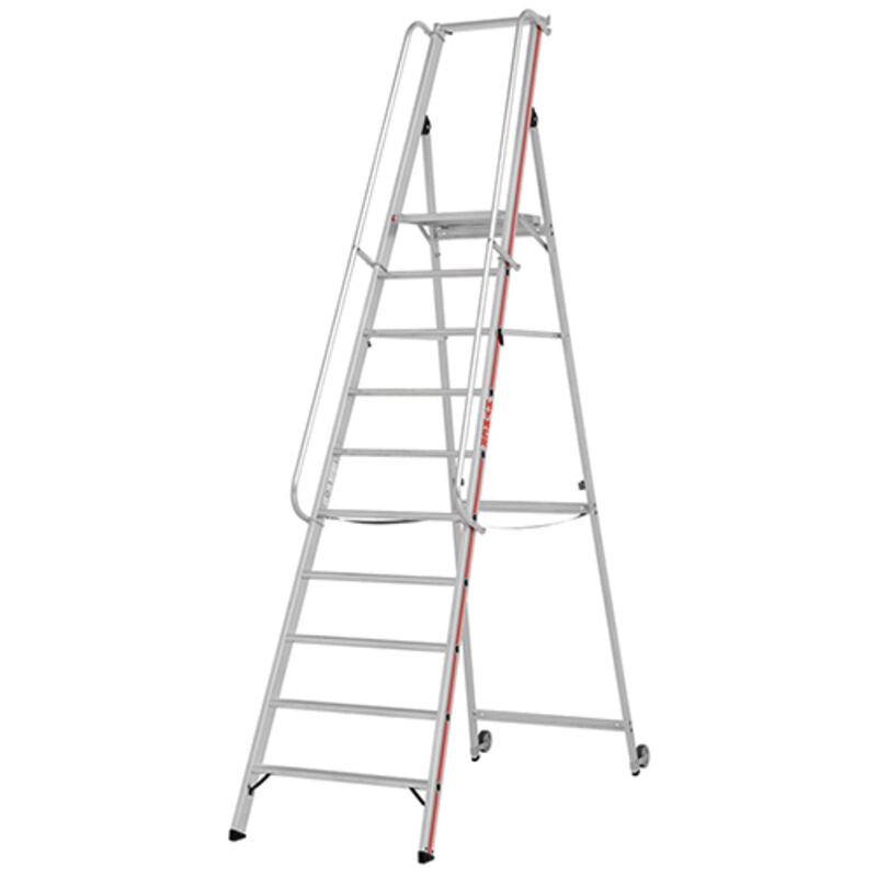 Hymer - Escabeau 10 marches - Hauteur max. de travail 4.35m - 8081/10