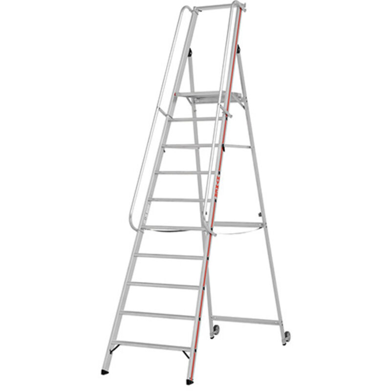 Escabeau 12 marches - Hauteur max. de travail 4.80m - 8081/12