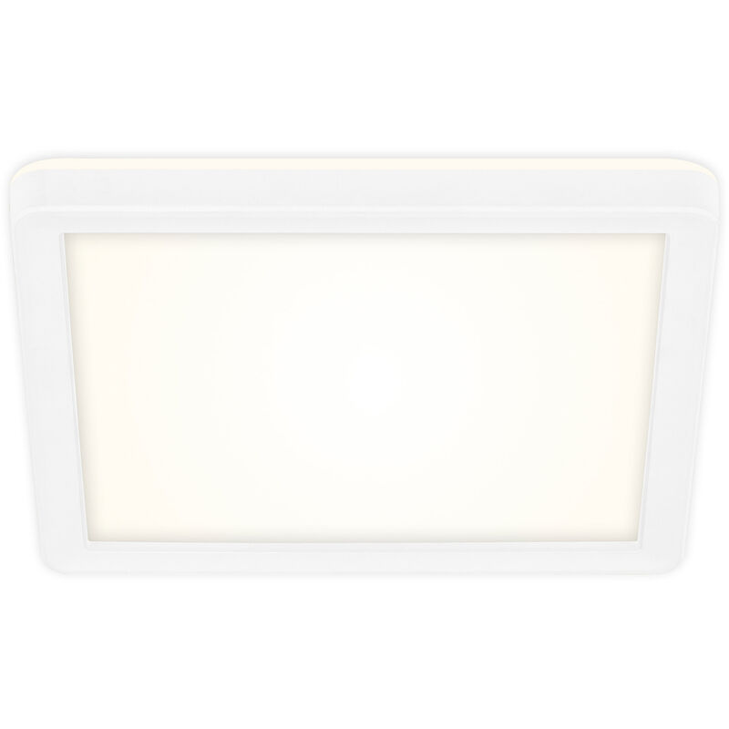 Briloner - led Panel leuchten slim, 12 w, 1400 lm, IP20, weiß, Kunststoff, 19 x 19 x 2,8 cm