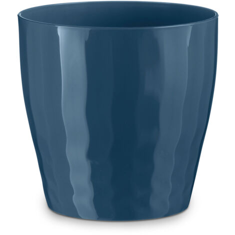 B-LIVING VASE ø 30 cm ROUES Veca d'intérieur Cache-pot moderne DIVERSES COULEURS - Couleur : Blanc - Colore: Blue