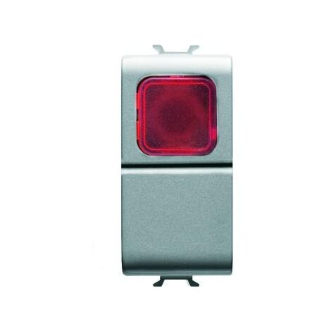 B-P 1M 1P NO 16A VOYANT ROUGE TITANE GEWISS GW14143