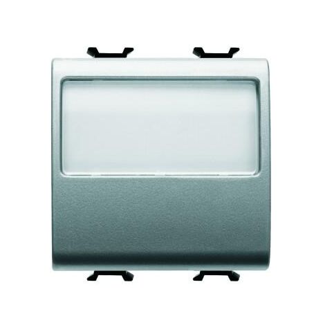B-P 2M 1P NO 10A PORTE-ETIQ. LUM. TITANE GEWISS GW14191