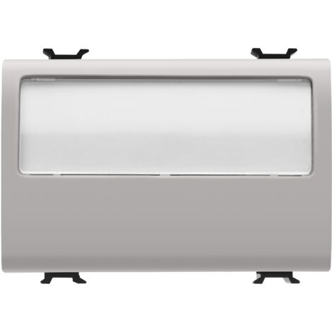 B-P 3M 1P NO 10A PORTE-ETIQ. LUM. BEIGE GEWISS GW13192