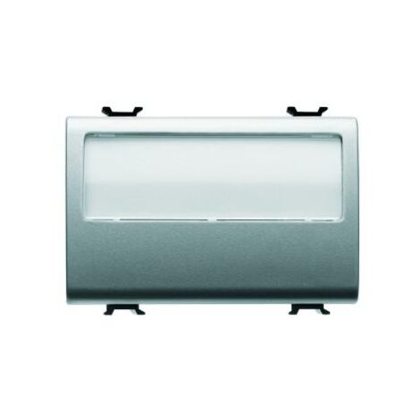B-P 3M 1P NO 10A PORTE-ETIQ. LUM. TITANE GEWISS GW14192