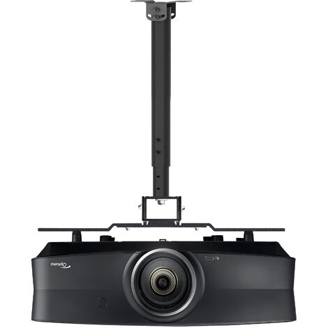 Mini Support Vidéoprojecteur Mural, 20cm Acier Carbone - 360° Réglable  Support de Plafond Videoprojecteur avec des Vis M4 pour Caméra/ Projecteur/  Webcam, Noir