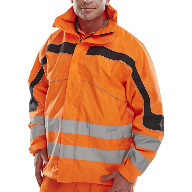 Eton Hi Vis Beathable jacket or m - Orange - Orange - Beeswift