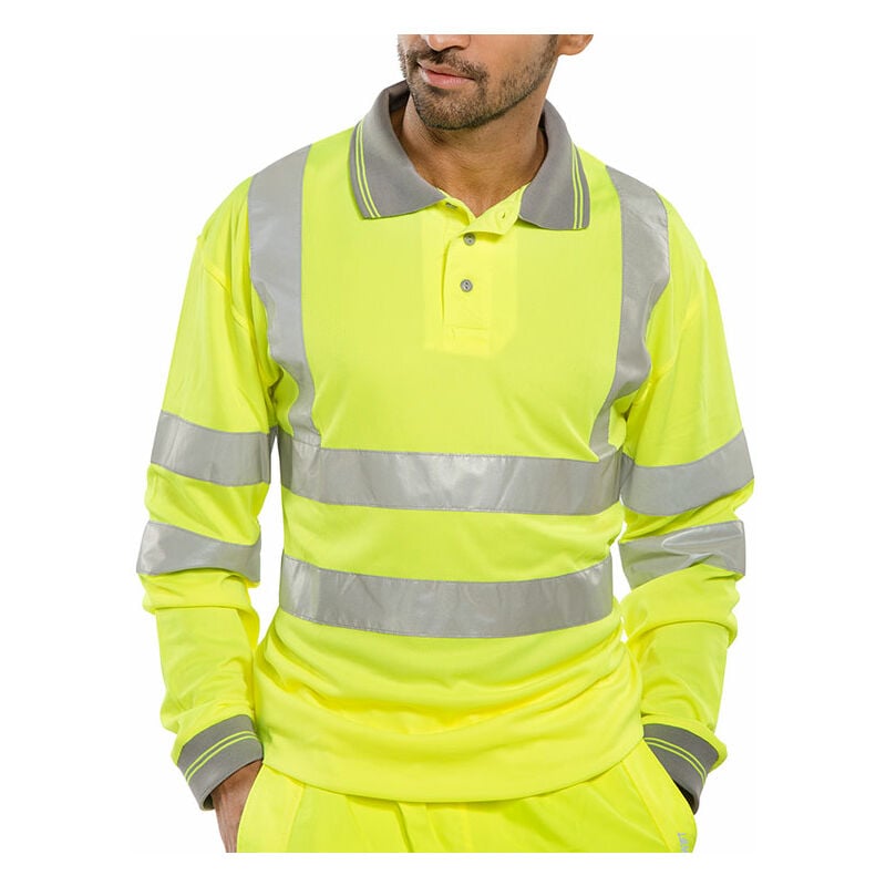 Beeswift - BSEEN EN ISO 20471 LS POLO SY M - Saturn Yellow