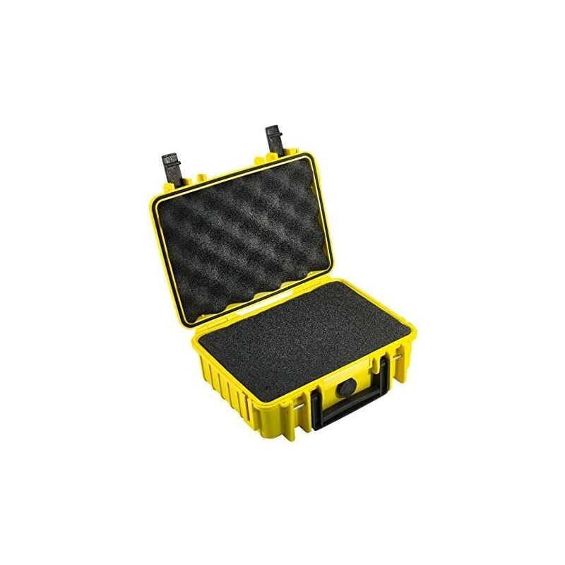 B&W International Type 1000 Outdoor - Custodia per fotocamera (con schiuma), giallo