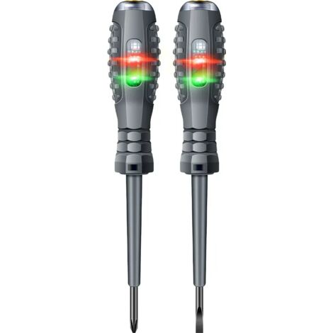 B05 Elektroschraubendreher-Set mit Phillips- und Schlitzschraubendrehern und Kontrollleuchte für Elektriker und Heimwerker