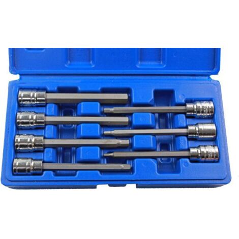 B1123 Set di 7 bussole esagonali per chiave a brugola da 3 a 10 mm