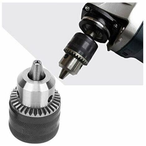 B16 de 1.5-13MM Mandrin , Accessoires pour perceuses Mandrins de Perceuse Changement Rapide Mandrin Avec Cl Adaptateur d'outil de fraisage d'adaptateur -