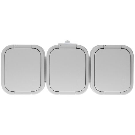 B2 BASE TRIPLE N/TZ/U IP54 BLANCA SOLAPA BLANCA - E+9002115