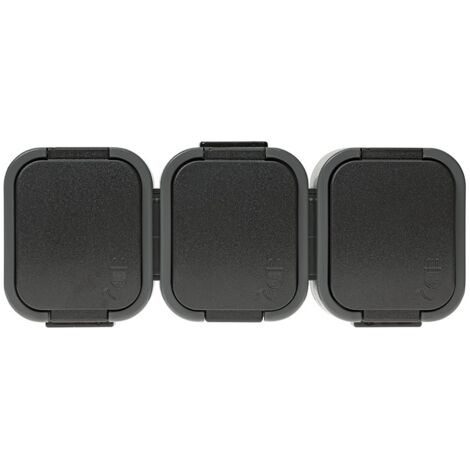 B2 BASE TRIPLE N/TZ/U IP54 GRIS/NEGRO - E+9002160