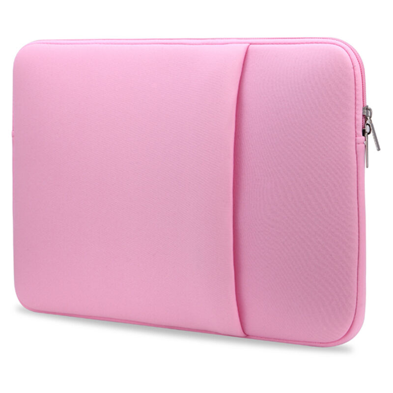 

B2015 Funda para portatil con cremallera suave Bolsa de repuesto para portatil de 11 '' para MacBook Air Pro Ultrabook Laptop Pink, Rosado