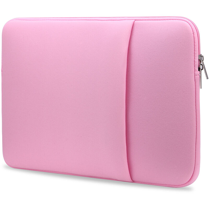 

B2015 Funda para portatil Funda con cremallera suave Funda para portatil de 15 '' Reemplazo para MacBook Air Pro Ultrabook Laptop Pink, Rosado