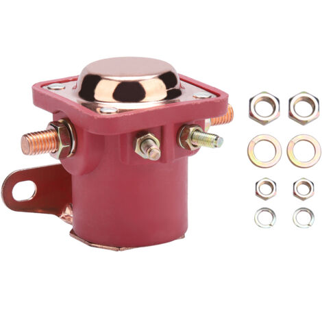 B6AZ-11450-A, relais solénoïde rouge anti-usure à usage intensif, démarreur à 4 bornes pour voiture