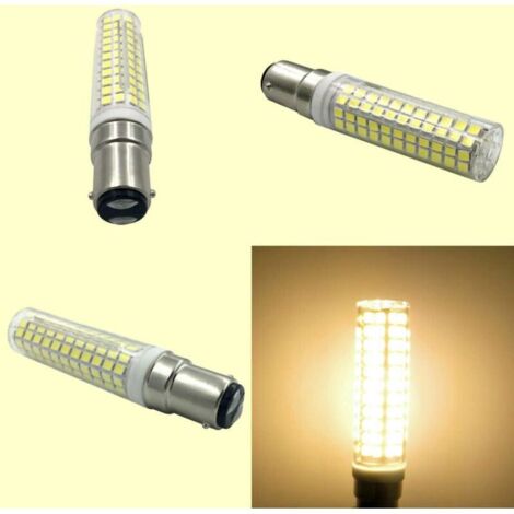 BA15D Ampoule LED, Energy Saver Culot 15W, Pour Réfrigérateur/Machine à Coudre/Lampe de Table CA230V, Lot de 3 (blanc chaud 3000K) [Classe énergétique A+]