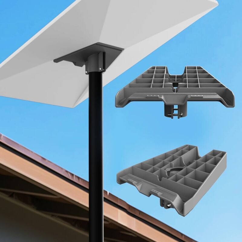 Coocheer - Adaptateur de tuyau Starlink Gen 3, support sur poteau Starlink 39 mm/1,53', pour antenne parabolique Starlink Gen 3 standard, coupe-vent