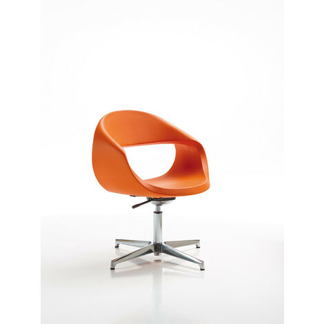Baba  Bianco sedia seduta poltrona originale BBB Italia di design ufficio colorata moderna con ruote girevole altezza regolabile