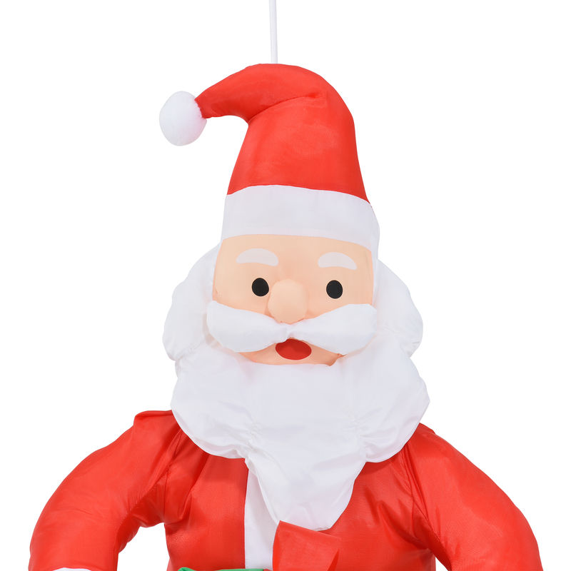 Babbo Natale 90 Cm.Babbo Natale Appeso A Una Corda 90cm Decorazione Natalizia Natale Figura Babbo Natale 53352290