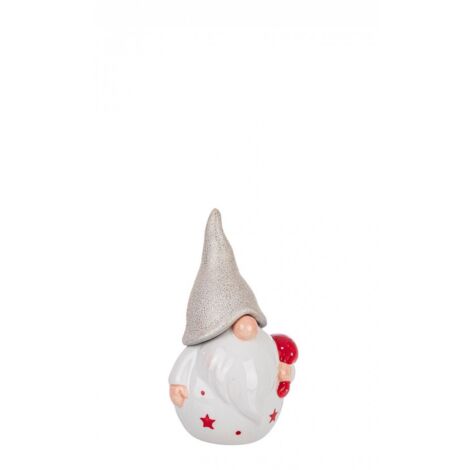 Babbo Natale Cheerful bianco con sacco regali