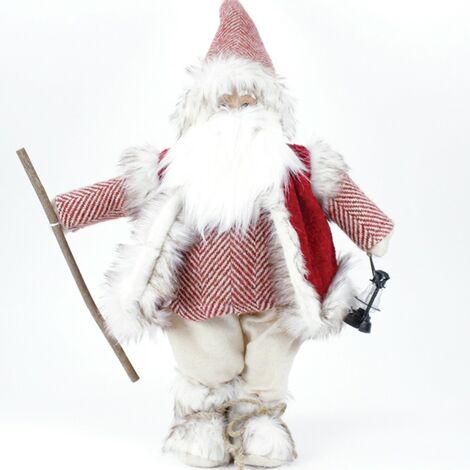 Babbo natale h100 rosso per decorazioni addobbi natalizi da vetrina negozi casa