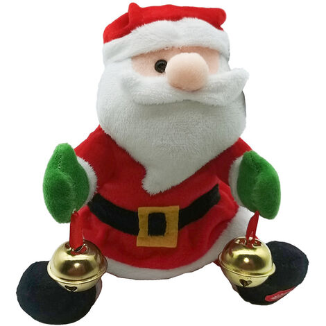 Babbo natale jingle bell con movimento e musica decorazioni addobbi natalizi idea regalo bambini