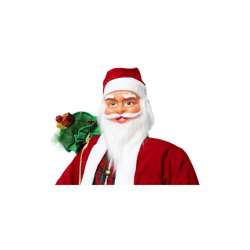 Babbo Natale 70 Cm.Babbo Natale Karaoke Che Canta E Balla 200 X 80 X 70 Cm Con Sensore Di Movimento E Alimentatore 45969850