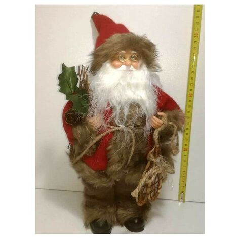 Babbo Natale per Regali da addobbi natalizi decorazioni vetrina di negozio 35 cm