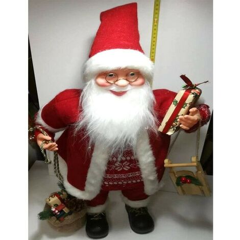 Babbo Natale Regali di natale addobbi per casa natalizi da decorazioni  vetrine cm 70