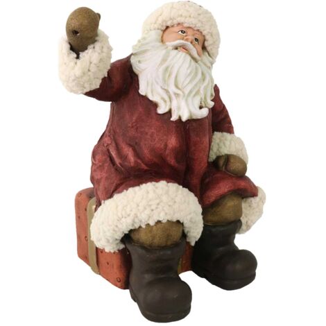 Babbo natale resina rosso cm24,5x20,5h32,5