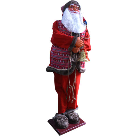 Babbo Natale rosso che canta e balla si muove grande Gigante cm 180 decorazione natalizia locali commerciali