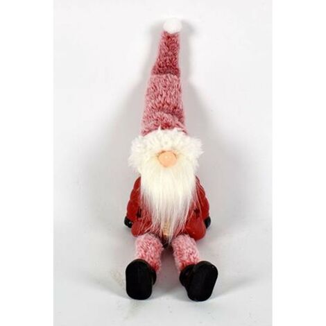 Babbo natale seduto con luci da addobbi per albero di natale decorazioni vetrine