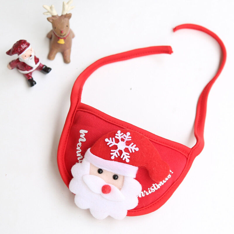 

Babero de Navidad ajustable para mascotas, delantal rojo de Papa Noel, decoracion linda para mascotas, accesorios de festival para perros, gatos,