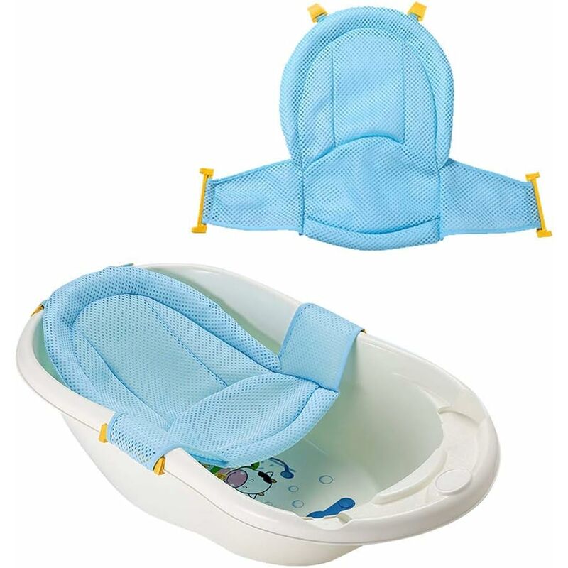 Baby Bath Mat Adjustable Mesh Newborn Bathtub Seat Comfortable Bath