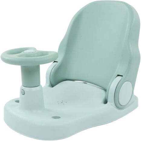 Baby Bath Seat Slip Resistant Adjustable Safety Baby Bathtub Shower Chair for Infant Toddler Green