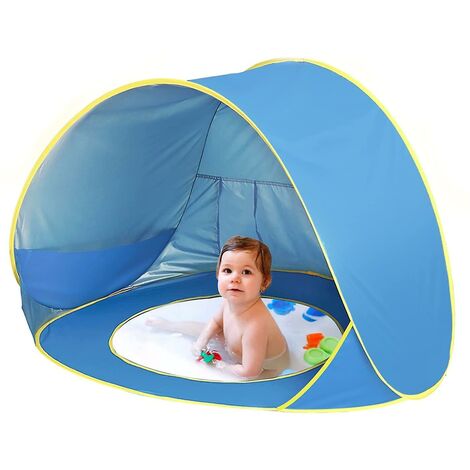 Baby Beach Beach Tent Shade Splash Tente (Bleu clair)
