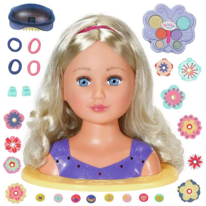 

Cabeza de muñeca de peinados Sister 27 cm - Multicolor - Baby Born