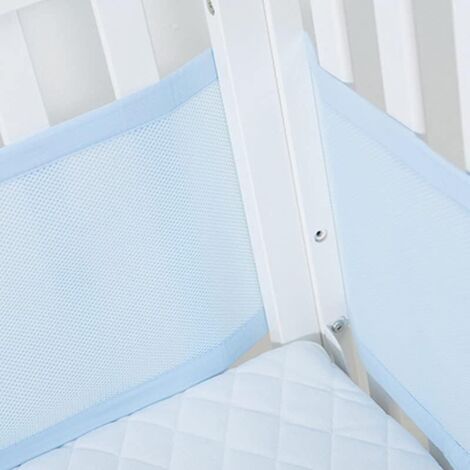 Baby Crib Bumper – 4 Sides – 3D Mesh Lining Ensures Safe Air Circulation