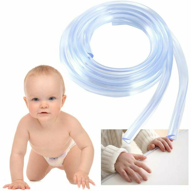 Baby Furniture Edge Protector, Baby Shockproof Foam, Baby Furniture Edge and Corner Protector, Soft, Non-Toxic and Tasteless, for Baby and Family