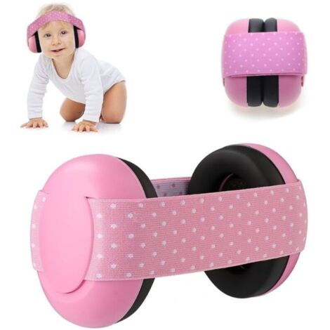 Baby Noise Cancelling Headphones, Noise Suppression, Child Hearing Protection, Hearing Protection Headphones, Baby Noise Cancelling Headphones (Pink)