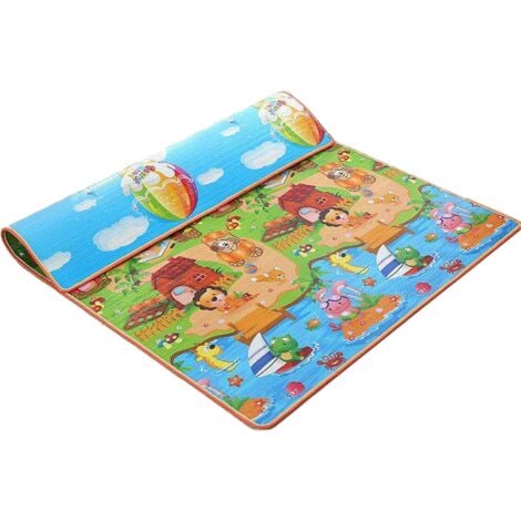 Homcom Baby Puzzle Carpet 36 Piece Animal Puzzle Carpet Multicolor