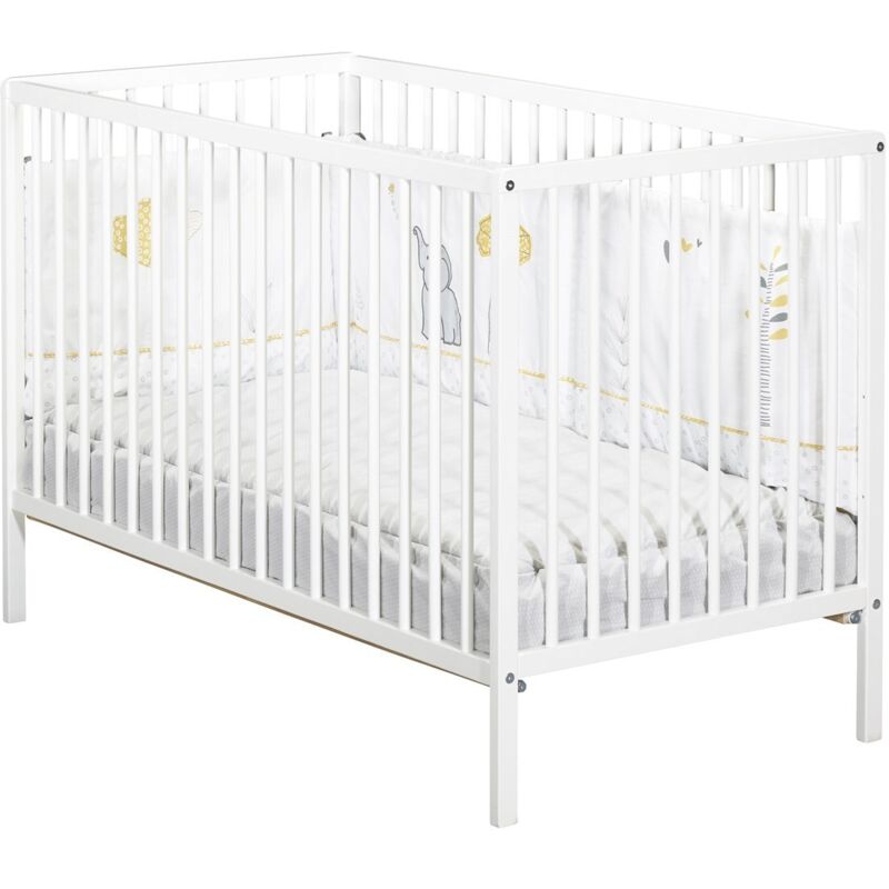 Les Tendances - Lit bébé First blanc 120x60cm babyprice - color