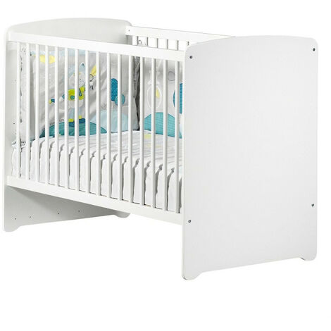 Clover Lit Bebe A Barreaux 60x1 Cm Coloris Blanc Perle