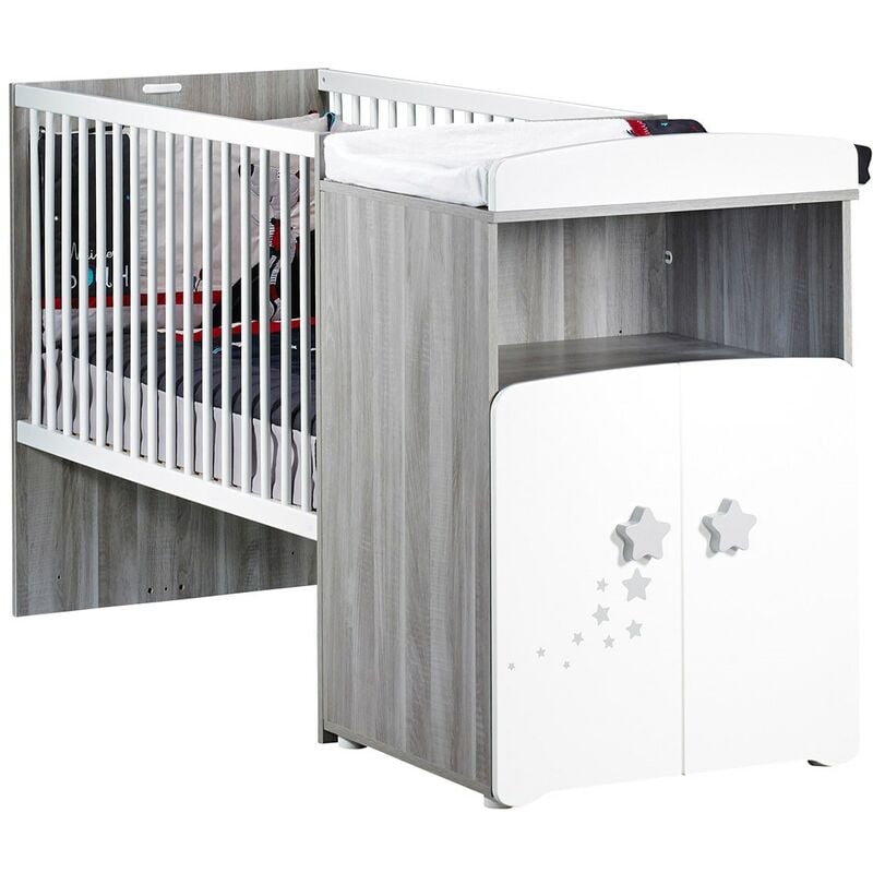 Les Tendances - Lit combiné évolutif Nao 120x60cm en 190x90cm babyprice - color
