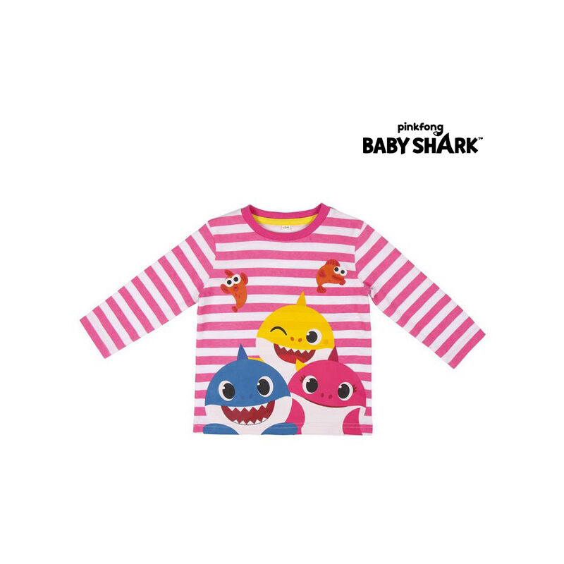 

Baby Shark Camiseta de Manga Larga Infantil Baby Shark Rosa 12 Meses