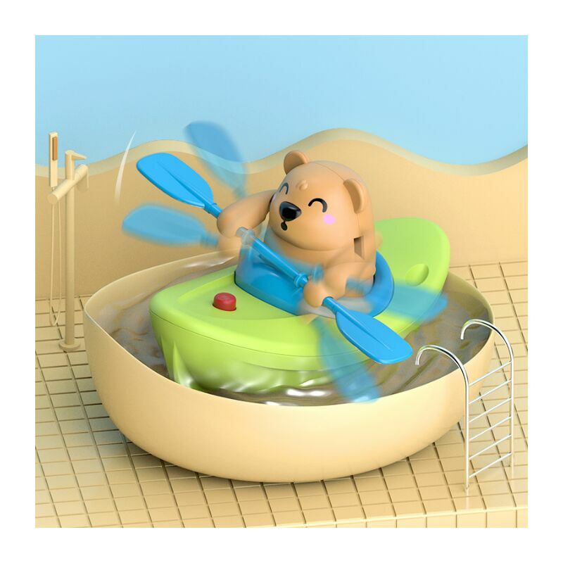 Baby Shower Toy Boat Spray et un ours à rames pour enfants tout-petits gar?ons filles-une pièce