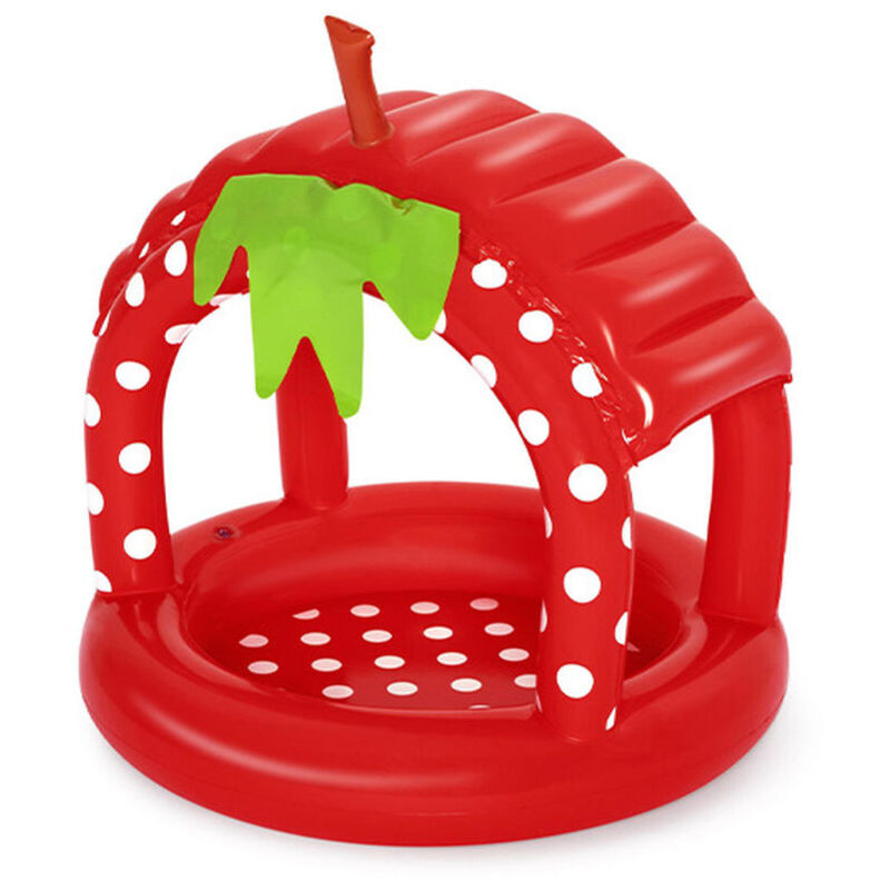 Bestway - Piscine Gonflable Enfant avec Toit Sol Rembourré 91x91x91 cm +2 Ans Jardin 52387